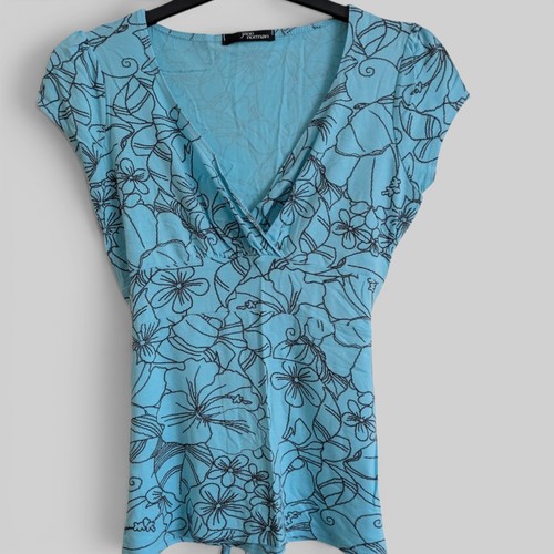 Jane norman y2k blue tropical - y2k,