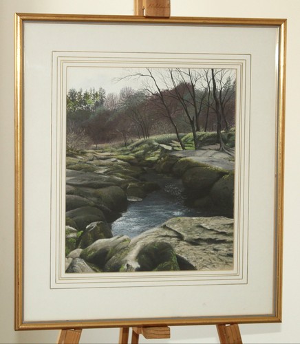 Allan clarke pastel painting - allan,