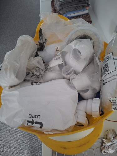 Plastic drainage fittings job