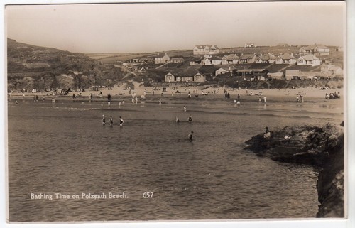 Polzeath beach real photo - polzeath,