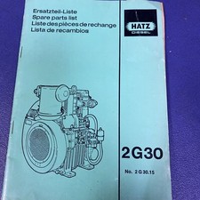 Hatz DIESEL ENGINE PARTS Book