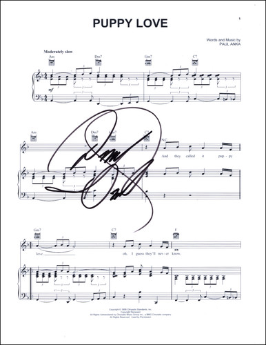 Donny osmond signed autograph - signed,