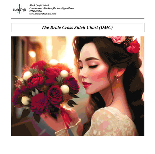 The bride cross stitch chart - bride,