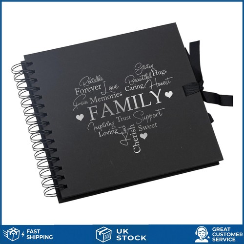 Elegant family black scrapbook - family,