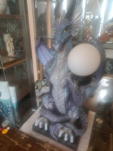 Giant purple dragon lamp - giant,