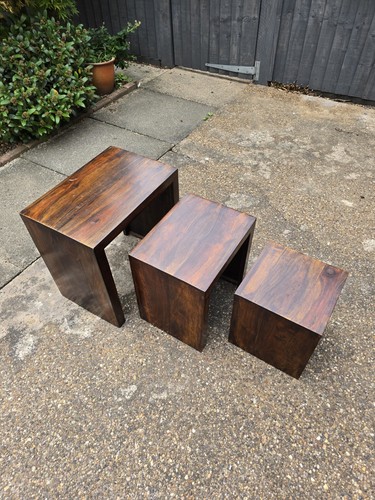 Solid wood nesting tables - solid,