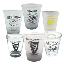 Baby Guinness - Jack Daniel's - Kraken Rum - B52 - Absolut Vodka - Shot Glasses
