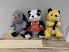 Sooty Show Sooty Sweep Soo/ Sue Soft Beanie Plush Soft Toy Bundle - Gosh Designs