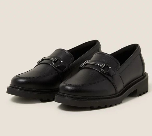 Girls leather school shoes - school,
