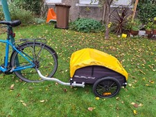 Burley Bike Trailer - Nomad Cargo Bike Trailer: Detachable Travel Cart - Yellow