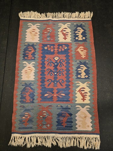 Turkish kilim rug vintage - kilim,