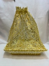 Hamper Basket Wicker Kit Tray Glitter With Gold Cover Wedding Easter Ramadhan