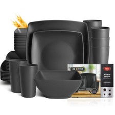 32-piece Plastic Wheat Straw