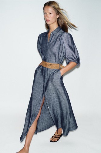 Ntw zara linen blend belted - xs,