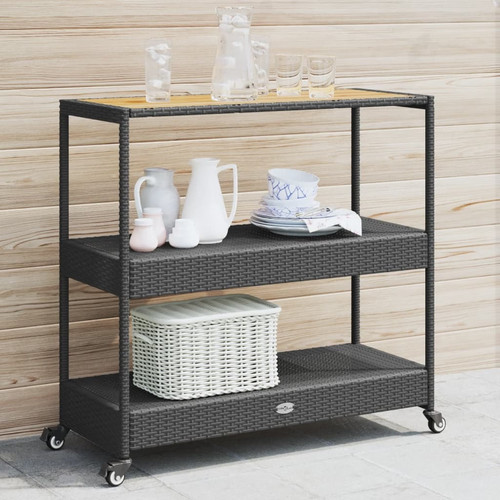 Bar cart tier black - cart,