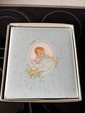 Vintage C. R. Gibson Baby boy Photo Album Blue 18 Sheets Boxed made in USA