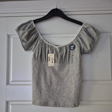 Aeropostale Womens Grey Top Size XS BNWT RRP $29.95