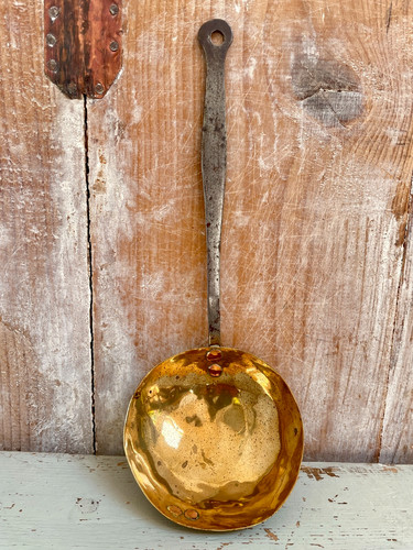 Vintage brass copper iron - brass,