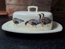 Midwinter Stylecraft WILD GEESE Peter Scott COVERED BUTTER DISH - mid-century
