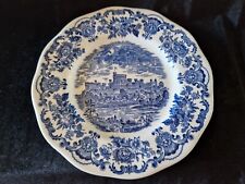 Unicorn Tableware Blue Transferware Royal Homes of Britain Winsor Castle Plate