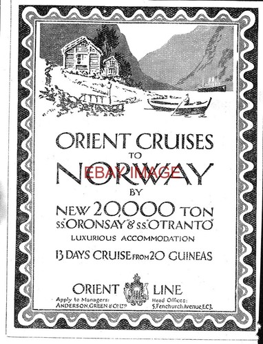 1926 advert orient line - 1926,