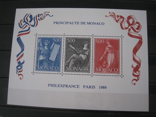 Monaco mnh 1989 - m/s,