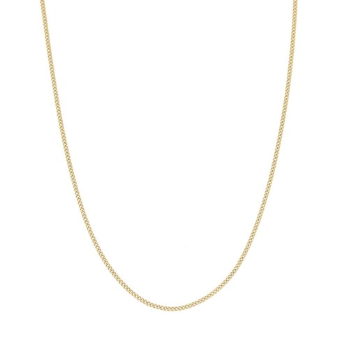 Ladies 9ct yellow - ladies, curb