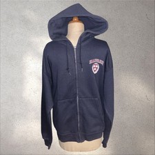 Champion - Navy Blue Harvard University Full-Zip Hoodie - Size M