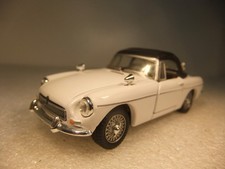 MG - MGB Cabriolet - White - Raised Roof  - 1:43 scale Hongwell - Good unboxed
