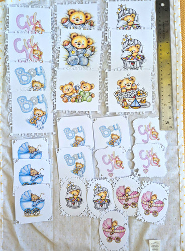 Baby teddy bear die cut - baby,