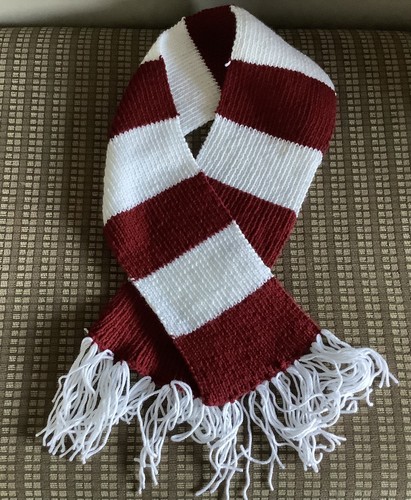 Football scarves hand knitted - scarves,