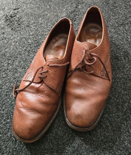 Loake brown leather derby