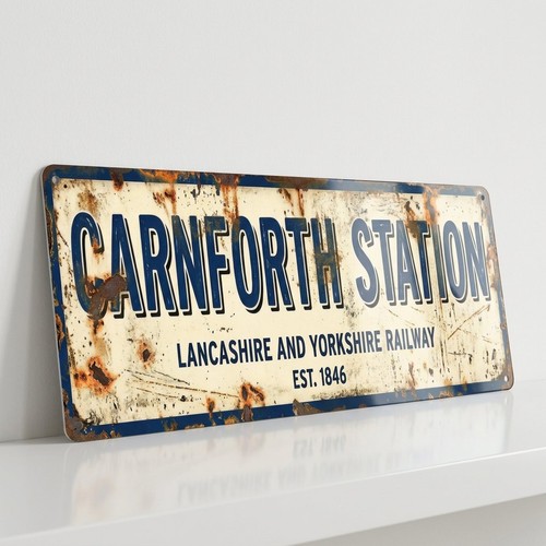 Carnforth station sign 28cm - carnforth,