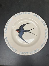 Emma Bridgewater 8" Plate Swallow, Garden Birds, Bridgestamp, first, new. Rare.