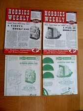 2 Hobbies Weekly Magazines 4th & 18th August 1954 + 2 Design Plans