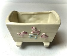 Vintage Shawnee Pottery Cradle