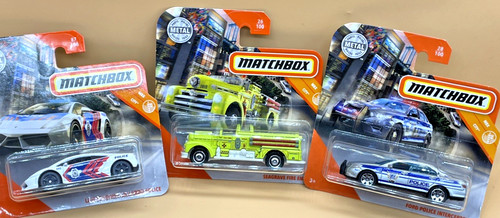 Matchbox mbx city police - police, fire