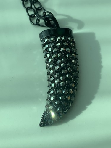 Black rhinestone necklace