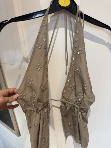 Silence noise beige halter - +,