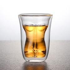 Unique body shape glass cup - shape,
