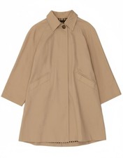 AQUASCUTUM Womens Trench Coat UK 16 Large Beige Cotton AU18