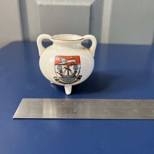 Goss crested china pot - goss,