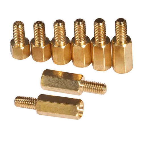 Brass hexagonal studs - hexagonal,