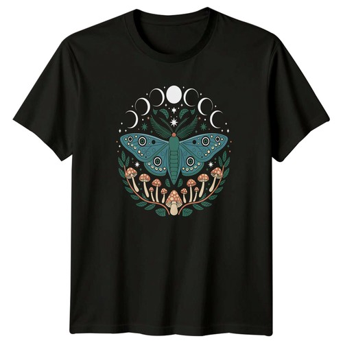 Mystical moon moth - moth, forest