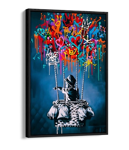 Banksy boy hot air - banksy, in