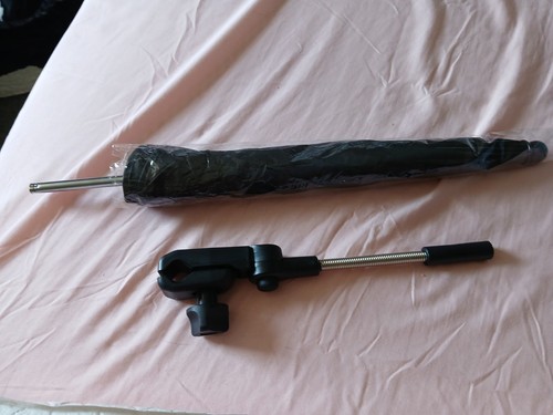 Black pushchair parasol with - black,