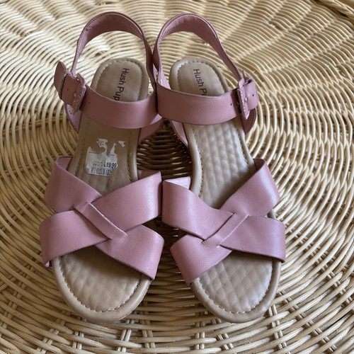 Hush puppies pink leather cork - leather,