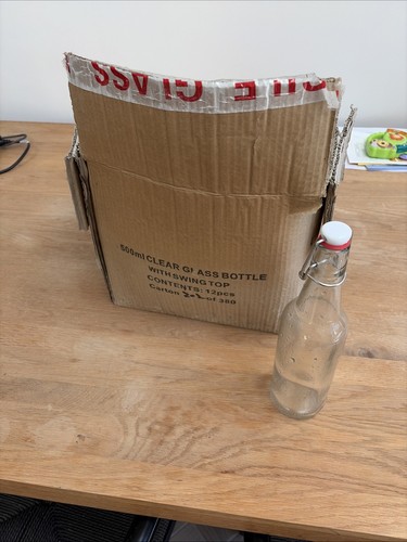 Swing lid 500ml glass - 12,