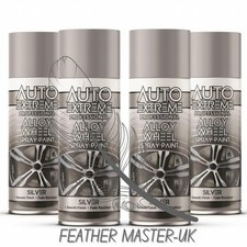 4x 400ml Silver Alloy Wheel