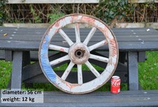 Vintage old wooden cart wagon